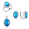 Turkish Handmade Lux Jewelry 925 Sterling Silver Ladies Womans Set 379 silverbazaaristanbul 