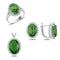 Turkish Handmade Lux Jewelry 925 Sterling Silver Ladies Womans Set 380 silverbazaaristanbul 