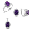 Turkish Handmade Lux Jewelry 925 Sterling Silver Ladies Womans Set 382 silverbazaaristanbul 