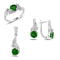 Turkish Handmade Lux Jewelry 925 Sterling Silver Ladies Womans Set 388 silverbazaaristanbul 