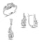 Turkish Handmade Lux Jewelry 925 Sterling Silver Ladies Womans Set 391 silverbazaaristanbul 
