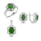 Turkish Handmade Lux Jewelry 925 Sterling Silver Ladies Womans Set 395 silverbazaaristanbul 