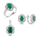 Turkish Handmade Lux Jewelry 925 Sterling Silver Ladies Womans Set 397 silverbazaaristanbul 
