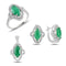 Turkish Handmade Lux Jewelry 925 Sterling Silver Ladies Womans Set 401 silverbazaaristanbul 