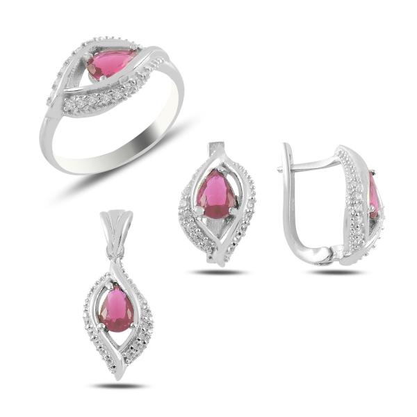 Turkish Handmade Lux Jewelry 925 Sterling Silver Ladies Womans Set 403 silverbazaaristanbul 