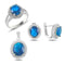 Turkish Handmade Lux Jewelry 925 Sterling Silver Ladies Womans Set 408 silverbazaaristanbul 