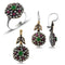 Turkish Handmade Lux Jewelry 925 Sterling Silver Ladies Womans Set 59 silverbazaaristanbul 