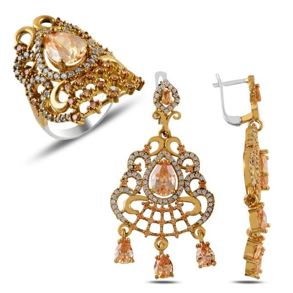 Turkish Handmade Lux Jewelry 925 Sterling Silver Ladies Womans Set 75 silverbazaaristanbul 