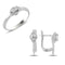 Turkish Handmade Lux Jewelry 925 Sterling Silver Ladies Womans Set 83 silverbazaaristanbul 