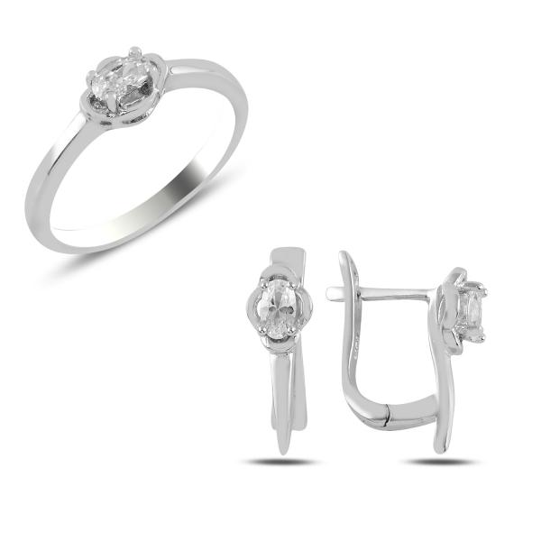 Turkish Handmade Lux Jewelry 925 Sterling Silver Ladies Womans Set 83 silverbazaaristanbul 