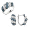Turkish Handmade Lux Jewelry 925 Sterling Silver Ladies Womans Set 89 silverbazaaristanbul 