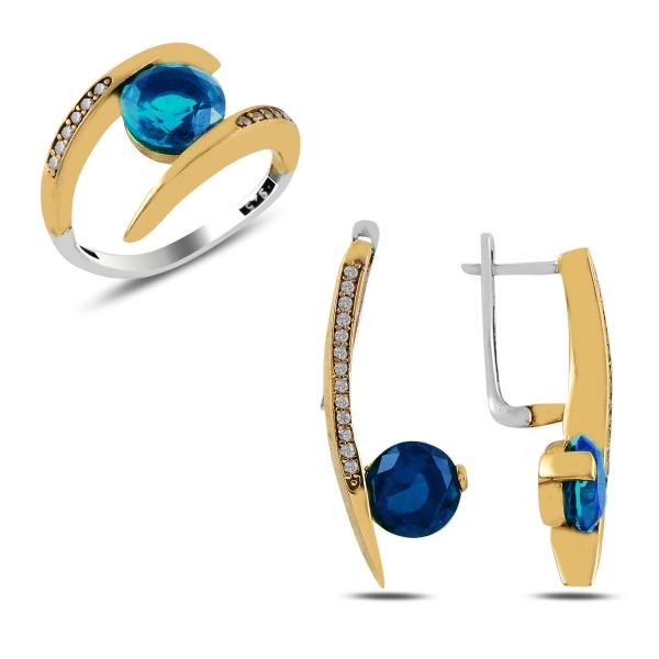 Turkish Handmade Lux Jewelry 925 Sterling Silver Ladies Womans Set 98 silverbazaaristanbul 