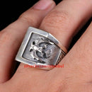 Turkish Handmade Pencil Work Eagle Design 925 Sterling Silver No Stone Mens Ring silverbazaaristanbul 