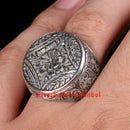 Turkish Handmade Special Pencil Work 925 Sterling Silver No Stone Men Ring 3 Usa silverbazaaristanbul 