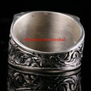 Turkish Handmade Special Pencil Work 925 Sterling Silver No Stone Men Ring 7 Usa silverbazaaristanbul 
