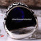 Turkish Jewelry 925 Sterling Silver Blue Sapphire Stone Mens Ring silverbazaaristanbul 
