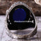 Turkish Jewelry 925 Sterling Silver Blue Sapphire Stone Mens Ring silverbazaaristanbul 