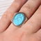 Turkish Jewelry 925 Sterling Silver Clock Turquoise Stone Mens Ring silverbazaaristanbul 