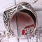 Turkish Jewelry 925 Sterling Silver Red Agate Aqeeq Mens Man Ring silverbazaaristanbul 
