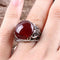 Turkish Jewelry 925 Sterling Silver Red Agate Aqeeq Mens Man Ring silverbazaaristanbul 