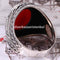 Turkish Jewelry 925 Sterling Silver Red Agate Aqeeq Mens Man Ring silverbazaaristanbul 