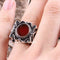 Turkish Jewelry 925 Sterling Silver Red Agate Aqeeq Mens Man Ring silverbazaaristanbul 