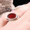 Turkish Jewelry 925 Sterling Silver Red Agate Aqeeq Mens Man Ring silverbazaaristanbul 