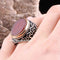 Turkish Jewelry 925 Sterling Silver Red Agate Aqeeq Mens Man Ring silverbazaaristanbul 