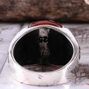 Turkish Jewelry 925 Sterling Silver Scorpıon Agate Aqeeq Mens Man Ring silverbazaaristanbul 