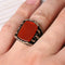 Turkish Jewelry 925 Sterling Silver Scorpion Agate Aqeeq Mens Ring silverbazaaristanbul 