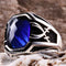 Turkish Jewelry 925 Sterling Silver SWORD Blue Sapphire Stone Mens Ring silverbazaaristanbul 