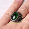 Turkish Luxury Jewelry 925 Sterling Silver Emerald Mens Ring silverbazaaristanbul 