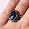 Turkish Luxury Jewelry 925 Sterling Silver Sapphire Mens Ring silverbazaaristanbul 