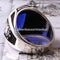 Turkish Ottoman 925 Sterling Silver Blue Sapphire Stone Mens Ring silverbazaaristanbul 