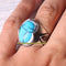 Turquoise and Ruby Stone Turkish 925 Sterling Silver Mens Ring silverbazaaristanbul 