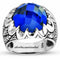Tycoon Lux Blue Stone Handmade 925 Sterling Silver Mens Ring silverbazaaristanbul 