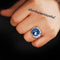 Tycoon Lux Blue Stone Handmade 925 Sterling Silver Mens Ring silverbazaaristanbul 