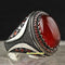 Unique Agate Aqeeq Handmade 925 Sterling Silver Vintage Mens Ring silverbazaaristanbul 
