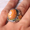 Yemeni Agate Aqeeq and Onyx Stone 925 Sterling Silver Mens Ring silverbazaaristanbul 