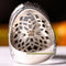 Yemeni Agate Aqeeq and Onyx Stone 925 Sterling Silver Mens Ring silverbazaaristanbul 